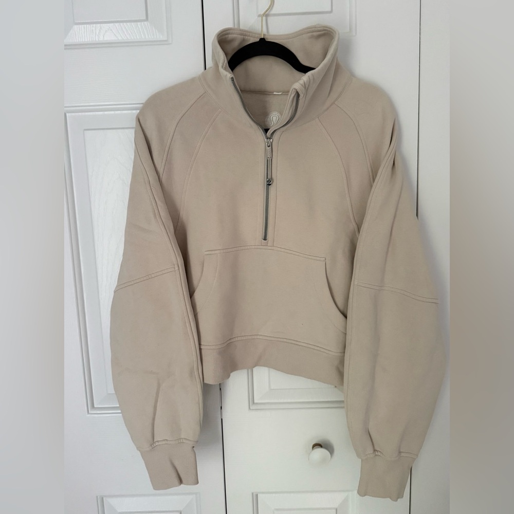 Lululemon Scuba Oversized Funnel Neck Half Zip - M/L . EUC!